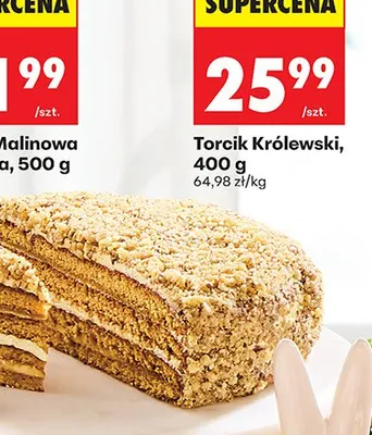 Torcik królewski promocja w Biedronka