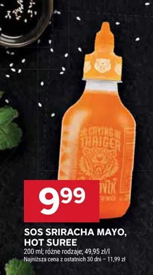 Sos sriracha mayo, hot suree różne rodzaje promocja w Stokrotka