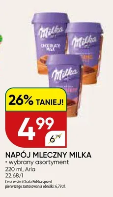 Napój mleczny milka wybrany asortyment promocja w Chata Polska