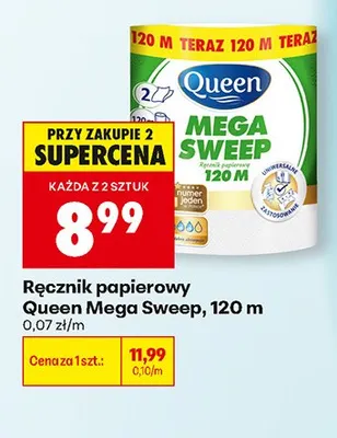 Ręczniki papierowe Mega Sweep, 120m promocja w Biedronka