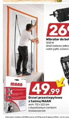 Drzwi przeciwpyłowe z taśmą MAAN promocja w Bricomarche