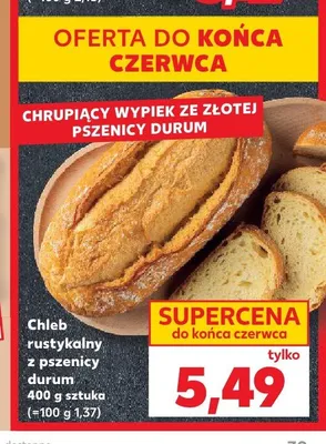 Chleb rustykalny z pszenicy durum promocja w Kaufland