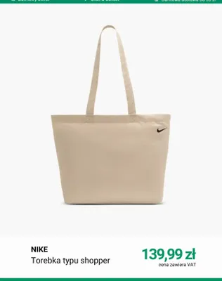 Torebka typu shopper Nike promocja w Deichmann