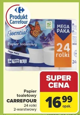 Papier toaletowy 2-warstwowy promocja w Carrefour Market