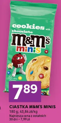 Ciastka z czekoladą M&M's Minis promocja w Stokrotka