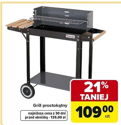 Grill prostokątny promocja w Carrefour