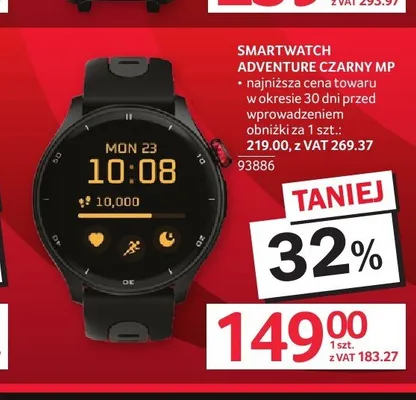 Smartwatch Maxcom Adventure czarny promocja w Selgros