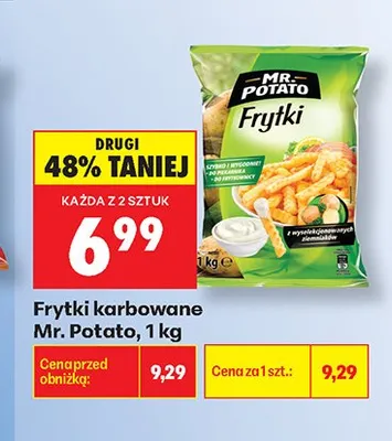 Frytki karbowane Mr. Potato promocja w Biedronka