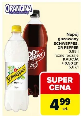 Napój gazowany Schweppes Mojito promocja w Carrefour