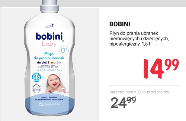 Płyn do prania ubranek niemowlęcych i dziecięcych, hipoalergiczny promocja w Rossmann