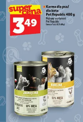 Karma dla psa Pet Republic jagnięcina 400g promocja w TOPAZ
