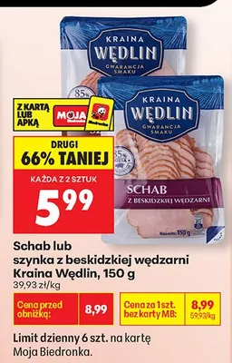 Schab z beskidzkiej wędzarni promocja w Biedronka