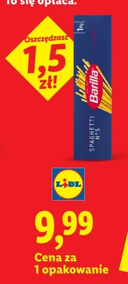 Makaron spaghetti Barilla N°5 promocja w Lidl