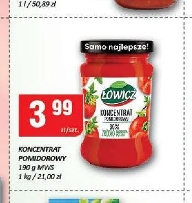 Koncentrat pomidorowy Łowicz promocja w Chorten