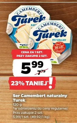 Ser Camembert naturalny Turek promocja w Netto