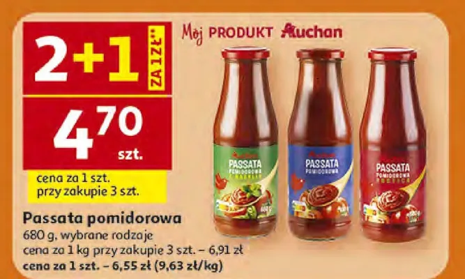 Passata pomidorowa promocja w Auchan
