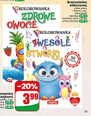 Kolorowanka z naklejkami promocja w Dino
