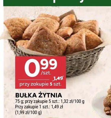 Bułka żytnia promocja w Stokrotka