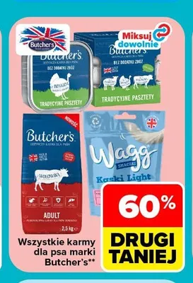 Karma dla psa Butcher's Adult z wołowiną promocja w Carrefour