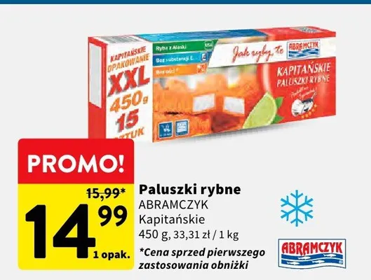 Paluszki rybne kapitańskie promocja w Intermarche