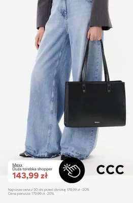 Torebka shopper duża Mexx promocja w CCC