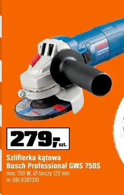 Szlifierka kątowa Bosch Professional GWS 750S promocja w OBI