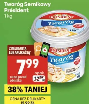 Twaróg sernikowy promocja w Delikatesy Centrum