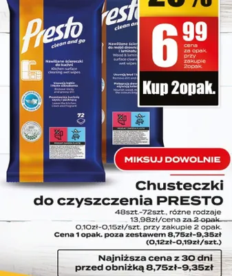 Chusteczki do czyszczenia promocja w Supeco