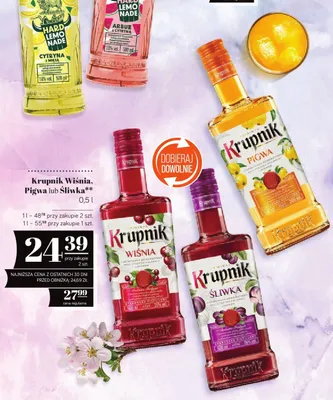 Likier Krupnik Śliwka promocja w POLOmarket