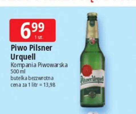 Piwo Pilsner Urquell promocja w Leclerc