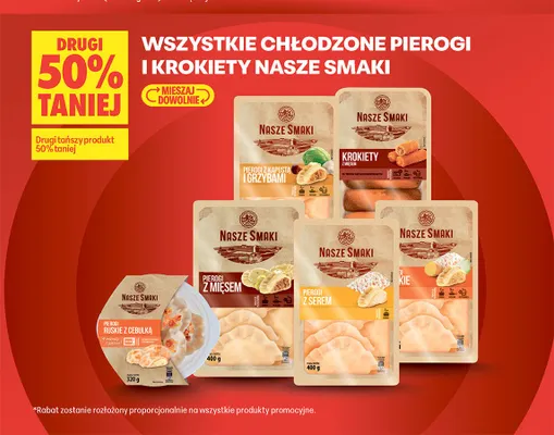 Pierogi ruskie z cebulką Nasze Smaki promocja w Biedronka