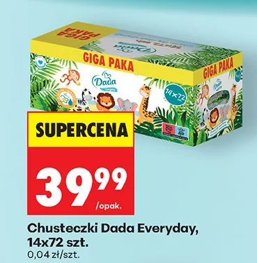 Chusteczki Everyday promocja w Biedronka
