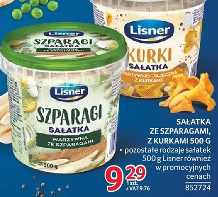 Sałatka ze szparagami Lisner 500 g promocja w Selgros
