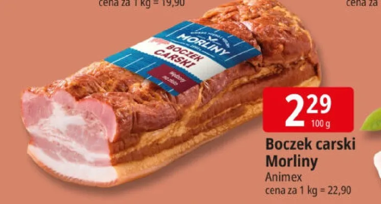 Boczek carski Morliny promocja w Leclerc