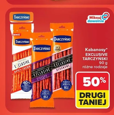 Kabanosy Exclusive Bekonowe Tarczyński promocja w Carrefour