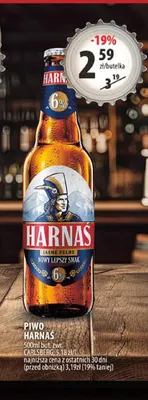 Piwo Harnaś promocja w Arhelan