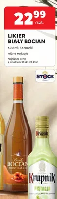 Likier Biały Bocian słony karmel promocja w Stokrotka