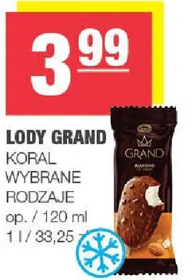 Lody Grand wybrane rodzaje promocja w SPAR