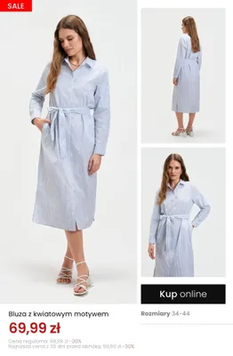 Bluza z kwiatowym motywem promocja w Top Secret