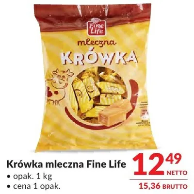 Krówka mleczna Fine Life promocja w Makro