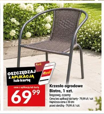Krzesło ogrodowe Bistro promocja w Twój Market