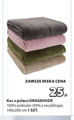 Koc z polaru Dragehode 140x200 cm promocja w Jysk