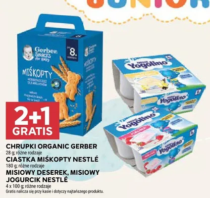 Misiowy jogurcik Nestlé 4-pak promocja w Stokrotka