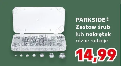 Zestaw śrub lub nakrętek, różne rodzaje promocja w Kaufland