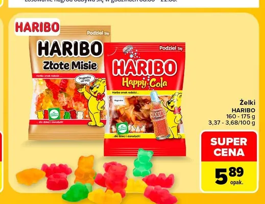 Żelki Haribo Złote Misie promocja w Carrefour
