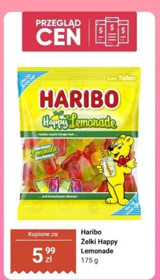 Żelki Happy Lemonade promocja w Dino