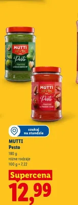 Pesto Pomodoro Basilico Genovese DOP Mutti promocja w Lidl