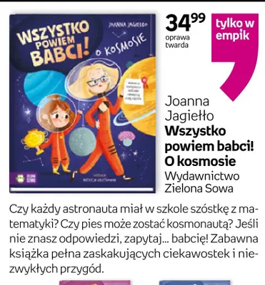 Książka Wszystko powiem babci! O kosmosie promocja w Empik