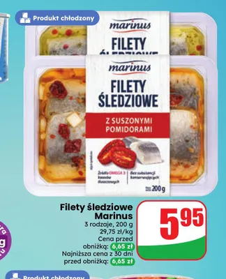 Filety śledziowe Marinus promocja w Dino