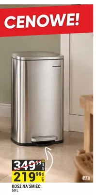 Kosz na śmieci 50 l Songmics promocja w Merkury Market
